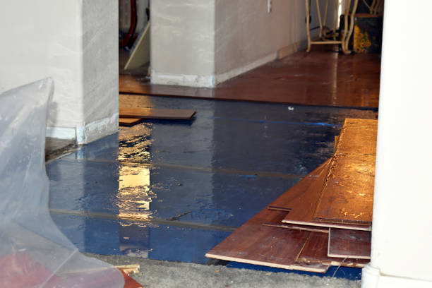 Professional Water Removal technician working in Amber, OK